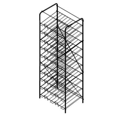 Imagem de Expositor Organizador EVA Cartolina 10 Prateleiras Compartimentos Bran