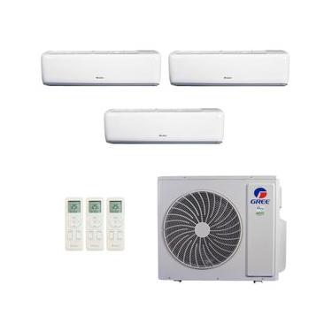 Imagem de Ar-Condicionado Multi Split Inverter R-32 Gree 42.000 (2x Evap HW 18.000 + 1x Evap HW 24.000) Quente/Frio 220V