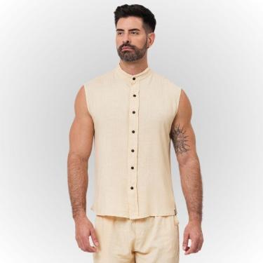 Imagem de Regata Viscolinho Gola Padre Santo Luxo-Masculino