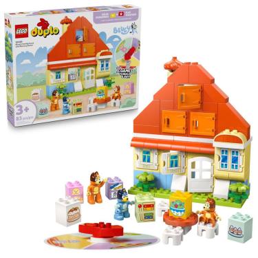 Imagem de Brinquedo LEGO DUPLO Bluey`s Family House com jogo de memória de mais de 3 anos