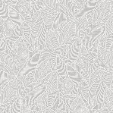 Imagem de Papel de Parede Essencial Folhagem Azul e Branco ESS1028