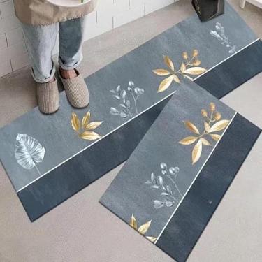 Imagem de Tapete Antiderrapante para Cozinha – Jogo com 2 Peças, Absorvente, Secagem Rápida, Base Antideslizante(Foto B,Jogo com 2 peças)