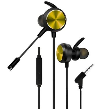 Imagem de Fone de ouvido Gamer HP-2 Microfone ergonômico 3.5mm Dourado