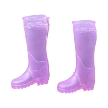 Imagem de Botas De Inverno De Salto Alto De 30cm Para Bonecas De Escala 1/6, Ace
