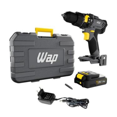 Imagem de Parafusadeira Furadeira sem Fio 21V de Impacto WAP c/ Maleta -, Bivolt