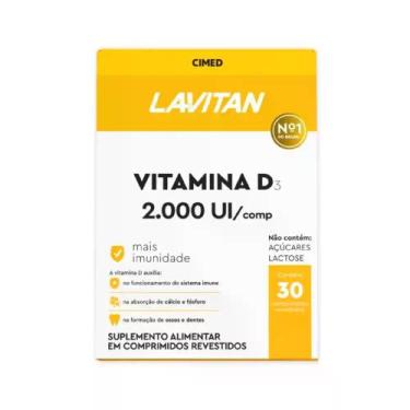 Imagem de Suplemento Vitamina D3 com 30 Capsulas Lavitan