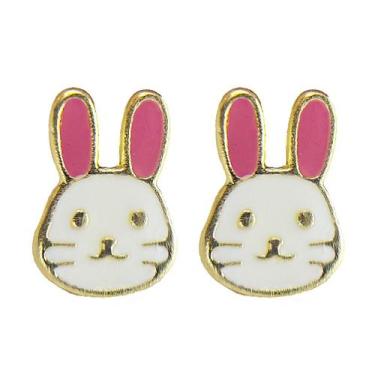 Imagem de Brinco em Ouro 18k Coelho Esmaltado - Joia Exclusiva - Justino Ribas