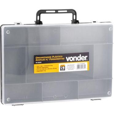 Imagem de Organizador Plástico 325x220x50mm 8 Divisões Fixas Vd8020 - - Vonder