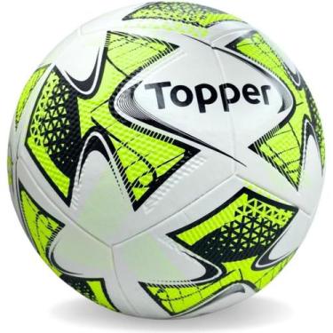 Imagem de Bola de Futebol Society Profissional Topper 22 Slick Amarela  Costura 