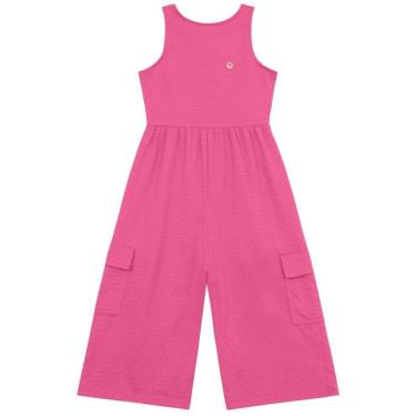 Imagem de Macacão infantil menina texturizado Brandili-Feminino