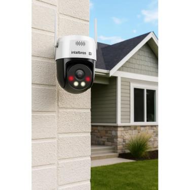 Imagem de Câmera Ip Mini Speed 3 Mp Wi-fi Vipw1300 Mini Sd Intelbras Giratória Com áudio, Alarme sonoro e luminoso 