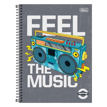 Imagem de Caderno Universitário Tilibra Pepper 10 Matérias 160 Folhas - Item Sortido