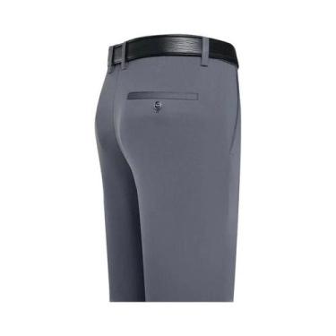 Imagem de Calças Masculinas De Verão Finas, Casuais Para Negócios, Elásticas, Co