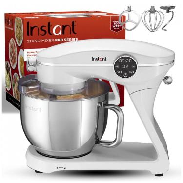 Imagem de Batedeira Elétrica de Bancada 7 Litros com 10 Velocidades, Aço Inoxidável, 110V 600W, Instant Pot, Branca