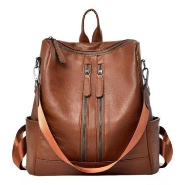 Imagem de Mochila Feminina de material sintético Casual Bolsa de Viagem - LukeSp