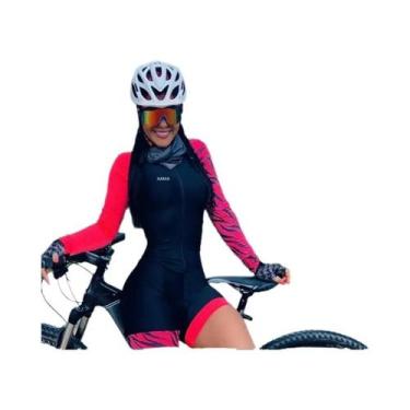 Imagem de Macacão De Ciclismo Feminino De Secagem Rápida Com Manga Longa XAMA 20