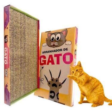 Imagem de Arranhador De Papelão Para Gatos Pets Brinquedo Evita Arranhar Proteto