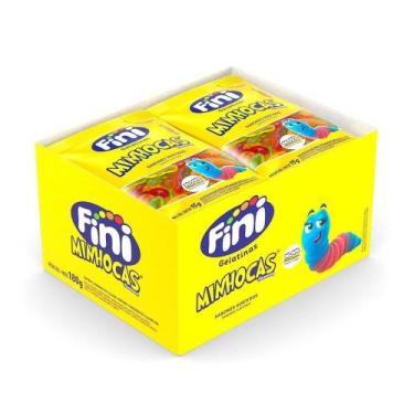 Imagem de Bala Fini Gelatina Minhoca 15g - Embalagem com 12 Unidades