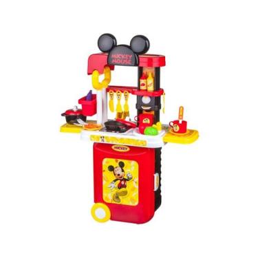Imagem de Maleta de Viagem Mickey Cozinha Play Set 3 em 1 Multikids - BR1300