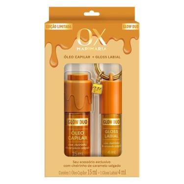 Imagem de Kit Ox Glow Duo Caramelo Salgado Óleo Capilar 15ml Gloss Labial 4ml - 