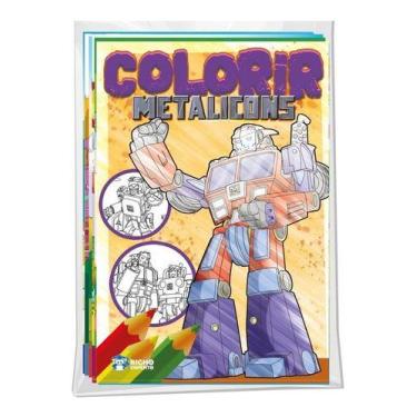 Imagem de Kit econômico 8 livros para colorir infantis solapa diversos - RIDEEL