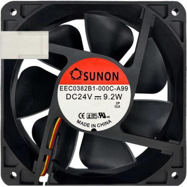 Imagem de Cooler EEC0382B1-000C-A99 24V 9.2W 3L 3P B2 Garantia 2 Anos - Sunon