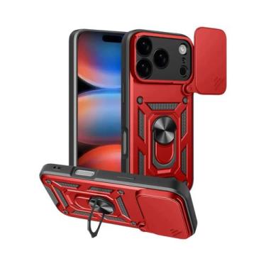 Imagem de Capa Armored Para iPhone 17 16 pro Max Com Proteção Magnética Para Câm