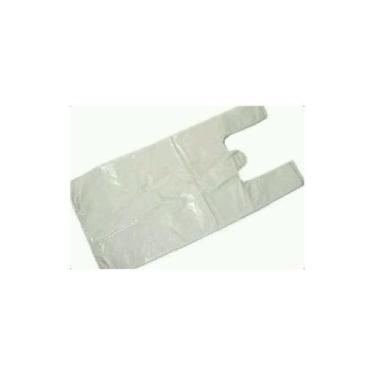 Imagem de 4 Sacola Alça Camiseta Média 38cmx48cm Reciclada 12kg - Higipack