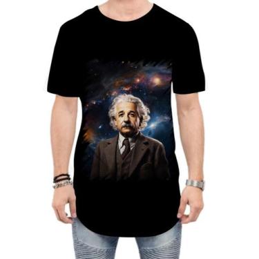 Imagem de Camiseta Longline Albert Einstein Físico Brilhante Gênio 9 - Kasubeck 
