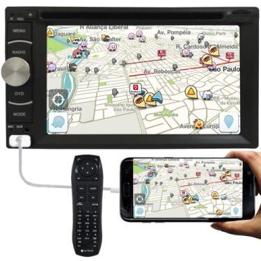 Imagem de DVD Player Automotivo 2 Din E-Tech Universal Tela 6.2" Espelhamento Bl