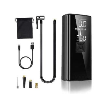 Imagem de Pneus Digital Mini Calibrador Para Carro Moto Preto Powerbank - Premiu