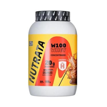 Imagem de Whey Protein W100 Concentrado Havanna Pote 900g Nutrata, Doce de Leite
