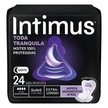 Imagem de Absorvente Toda Tranquila Noturno Extra Longo com Abas Intimus 24 Unid