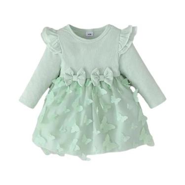 Imagem de Conjunto De Vestido De Outono Para Menina 2 Peças Vestido De Princesa 
