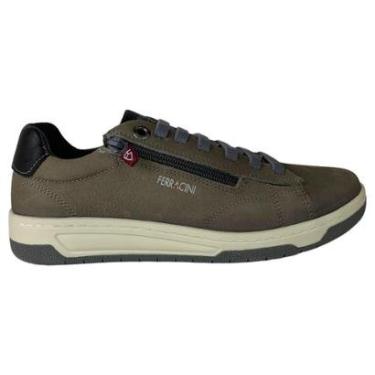 Imagem de Sapatenis Masculino Casual Ferracini Vox Couro Calce Facil-Masculino