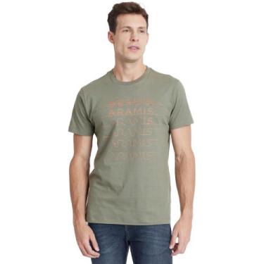 Imagem de Camiseta Aramis Cursive Letters IN23 Verde Masculino, P
