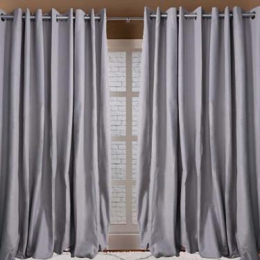 Imagem de Cortina Blackout 100% Liso 2,60x 1,80 - Niazitex, Cinza