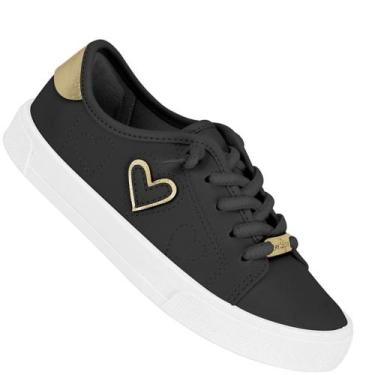 Imagem de Tenis Infantil Molekinha 2524.465 Meninas, Preto, 31