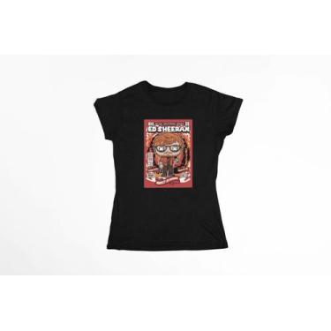 Imagem de Camiseta Poster Pop Style Inspiração ED SHEERAN Estampa DTF 100% Algod