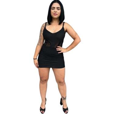 Imagem de Vestido Tubinho Coladinho Com Detalhes em Paetê Luxo Premium - Anj Mod