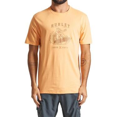 Imagem de Camiseta Hurley Good Days SM24 Masculina Laranja, M, Laranja