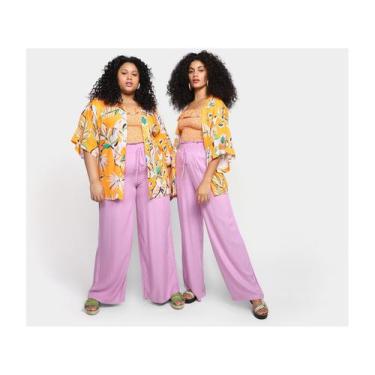 Imagem de Kimono Vista Magalu Floral, Laranja e verde, G3