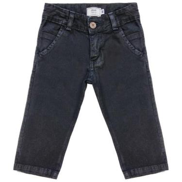 Imagem de Calça Infantil Look Jeans Sarja Chino Collor - PRETO - 03, 03, Preto