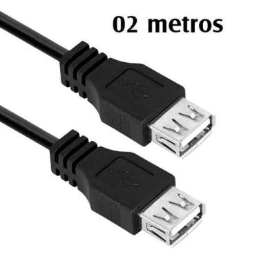 Imagem de Cabo Extensor USB 2.0 Fêmea-Fêmea 2 metros de Extensão - Gold