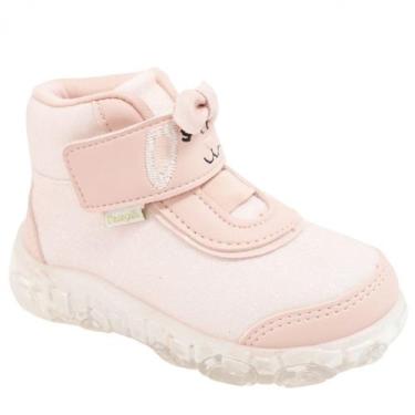 Imagem de Tênis Cano Alto com Led Pampili, Rosa, 25