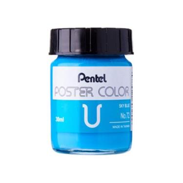 Imagem de Guache Pentel Poster Color 30 ml Azul Ceu