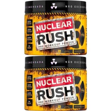 Imagem de Kit 2X Nuclear Rush Pre Workut Powder - 100g Guaraná - BodyAction - Bo