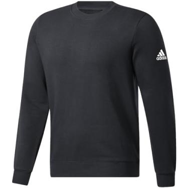 Imagem de adidas Moletom masculino de lã P preto e branco