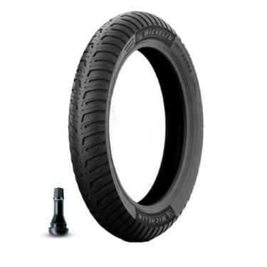 Imagem de Kit Pneu Michelin 80/100-18 47S M/C City Extra TL Sem Câmara + Válvula