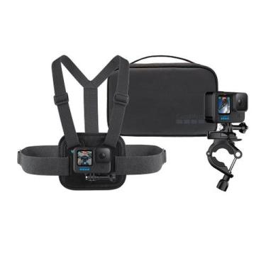 Imagem de Kit Esportivo GoPro Chesty + Suporte Para Guidão/Eixo Do Selim/Bastão 